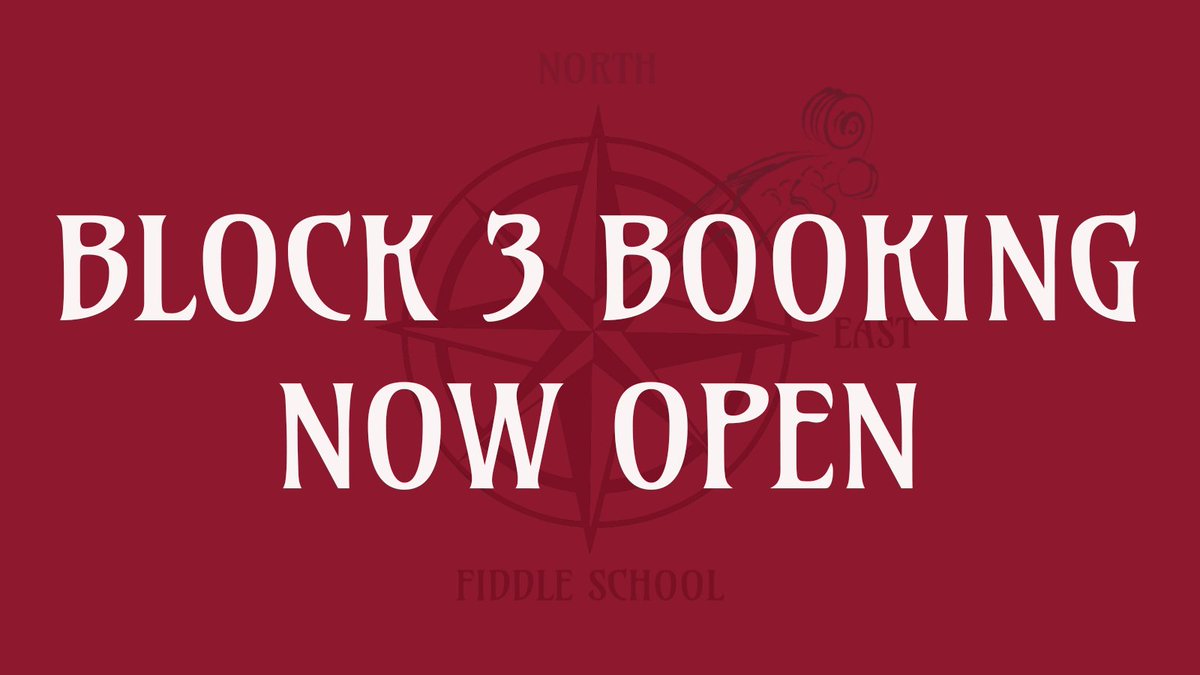 Classes begin again on Weds 21st April. There will be five weeks of material - video tutorials and live Zoom workshops for Fiddle Practice techniques and learning core repertoire tunes. Recordings of the workshops will be available afterwards too.

northeastfiddleschool.org.uk/classes/