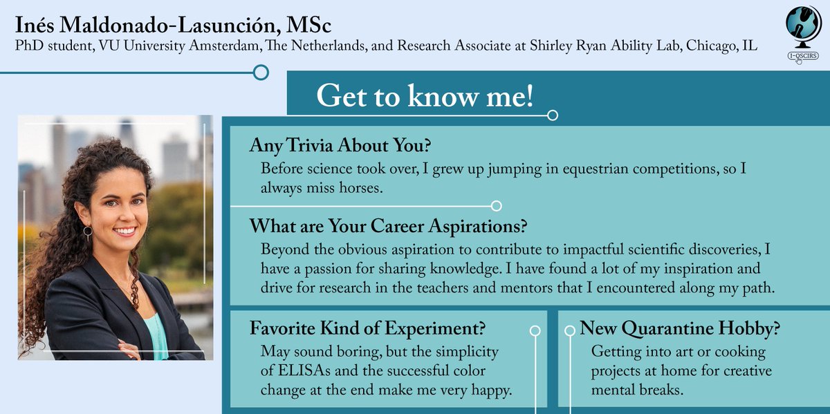 IOSCIRS's tweet photo. As we prep for the @ASNTROrg takeover, we got to know one of our speakers, @InesML_ !
Learn more about her with our speaker highlight, then join us for her #IOSCIRS seminar on Tuesday! https://t.co/GsSkaxYkmm
