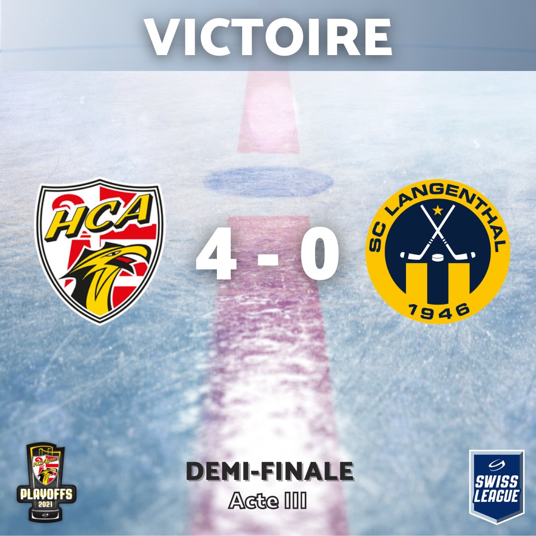 HC_Ajoie_off's tweet photo. Ajoie s'impose en patron
#hcajoie #HCA #HCASCL #SCL #SCLlangenthal #swissleague #playoff2021 https://t.co/fUiL1Jvatm