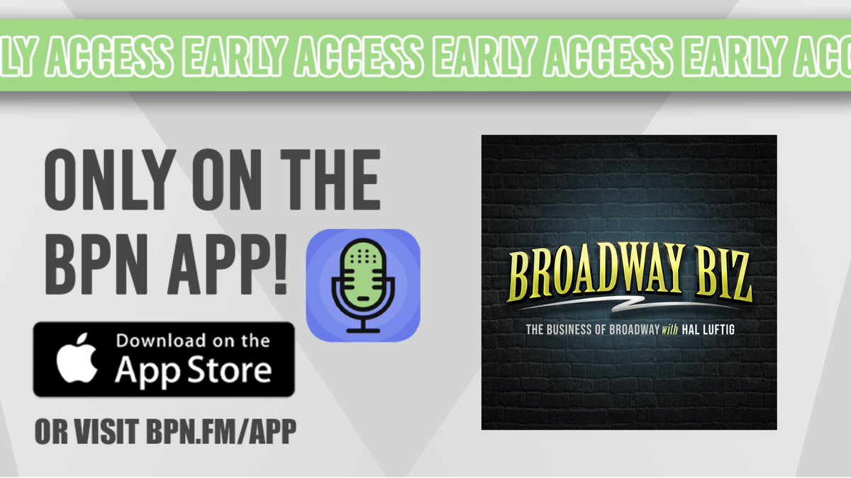 Find <a href="/BwayPodNetwork/">Broadway Podcast Network 🎙 (BPN)</a>'s vast library of top theatre and theatre-adjacent podcasts plus live events and audio storytelling in an easily discoverable way. 

Download the app below and get early access to the #BroadwayBizPodcast! 
apps.apple.com/us/app/broadwa…