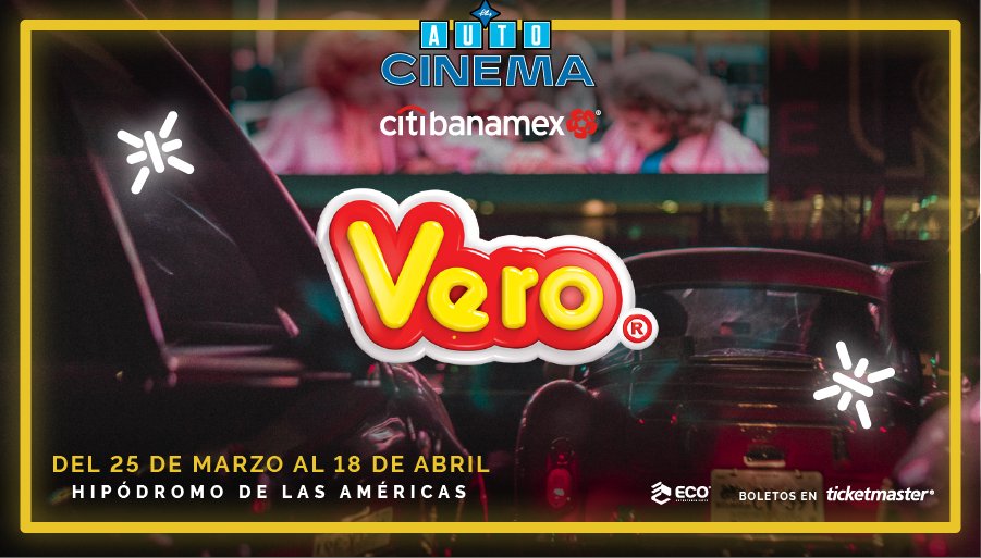 ¿Te gustaría ver una peli en el Autocinema Citibanamex? Entra a las redes de Dulces Vero y participa en sus dinámicas 🤩🚘 ¡Prepara tus palomitas y disfruta la función!
