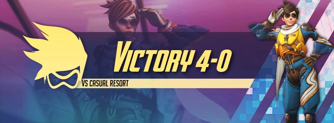 Une première victoire de nos cotos préférés!
Un solide 4 à 0 pour démarrer les hostilités dans ce tournoi.

Un gros gg aux <a href="/CasualResort/">Casual Resort - The Virtual Gaming Hotel!</a>, à qui nous souhaitons une bonne continuation pour la suite de la compétition!

RDV Samedi à 20h45 pour notre second match!

#WearTheHoods