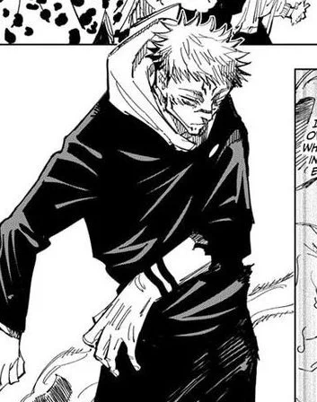 love how the first thing sukuna does after taking over yuji's body is push back his hair and roll up those sleeves 