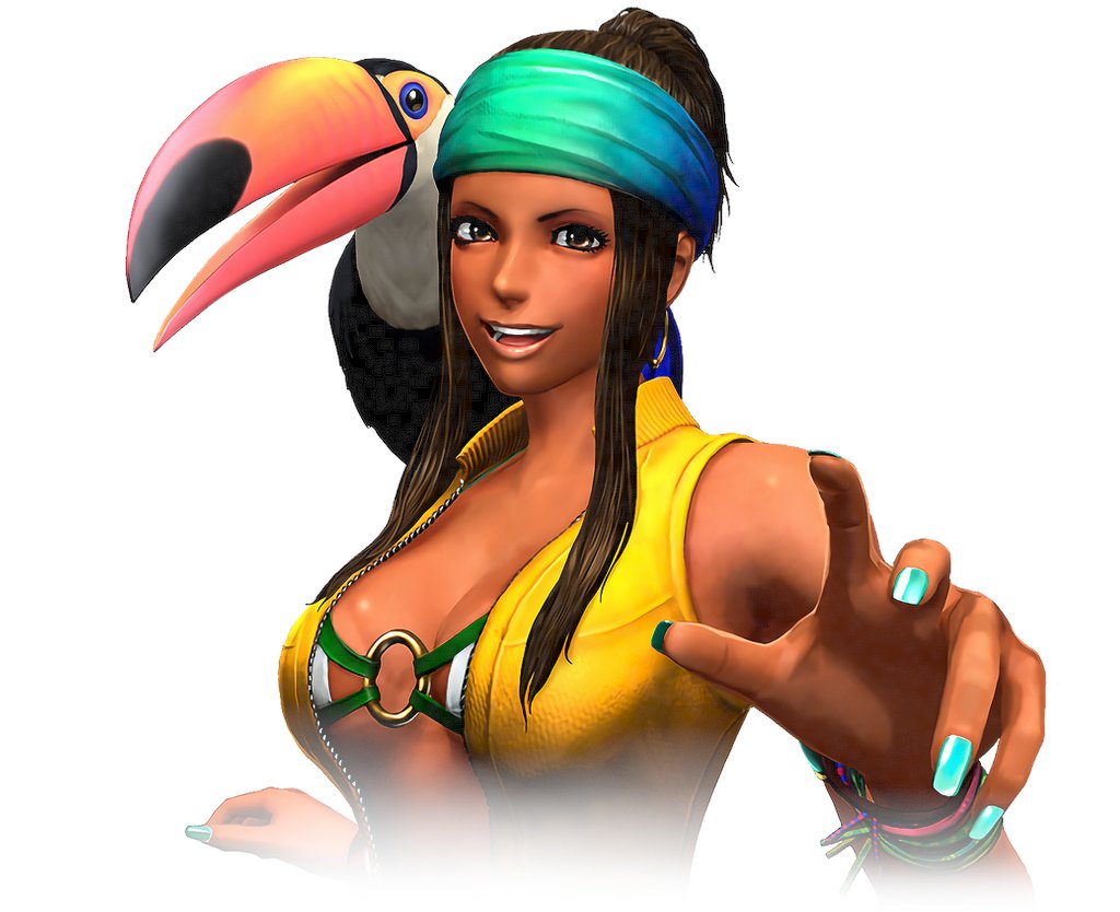 OK.So there's a misconception about Zarina from KOF XIV, the *FIRST COLOMBIAN* character in fighting games. Some people say she's Brazilian but in fact she's actually closer to Colombia  than any other country. As a Zarina player, as a Colombian and SNK fan, here's why: