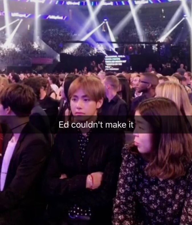 When in BBMAS 2017 how accidentally Taehyung ended up being a meme on Diplo's snapchat!! 
