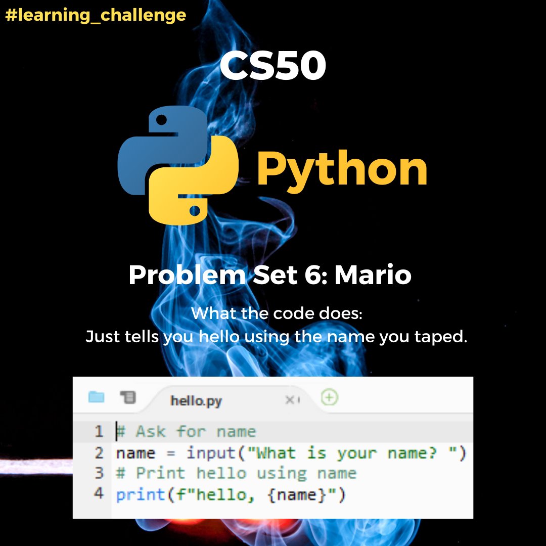 Dziyana9's tweet image. These are basically the same programs I made in C during weeks 1&2, but translated into #Python. They look much less cumbersome. Both because Python syntax is simpler and because I've learned how to use recursions and arrays since then.
(. ❛ ᴗ ❛.)
#learning_challenge #CS50