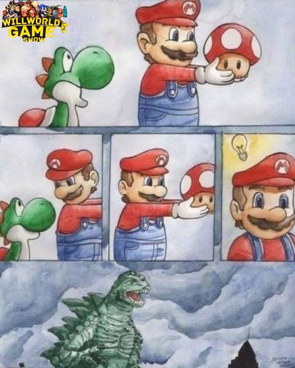 Yoshizilla haha #Godzilla #supermario35 #YOSHI