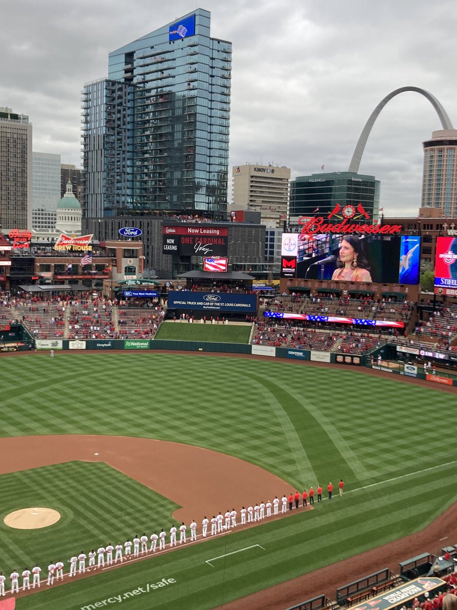 PothCpoth's tweet image. Opening day is here!   Picture is courtesy of my husband who was given a ticket from a friend earlier today.  I have to settle watching the game from home ☹️