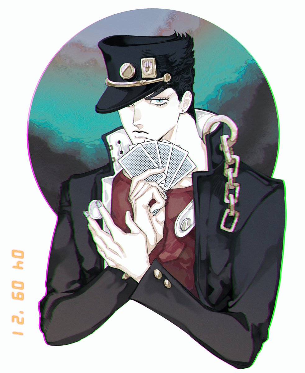 空条承太郎 「♠︎♦︎♥︎♣︎ ?×6 」|✰のイラスト