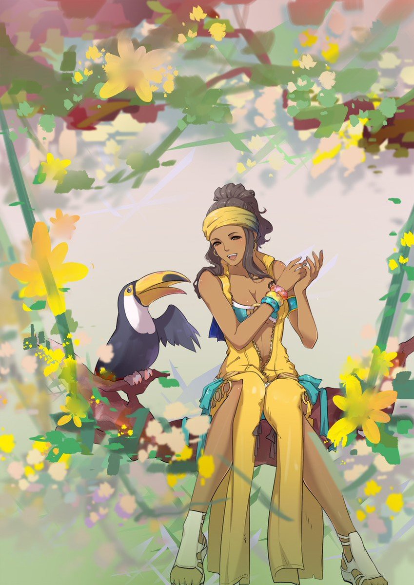 2. Zarina's special moves are also based on flowers, something Colombia really shines because we're one of the biggest exporters globally.  We have a yearly Carnival of Flowrers (Feria de las Flores), which is a beautiful flower parade honoring hardworking ancestors! Art: KQQ