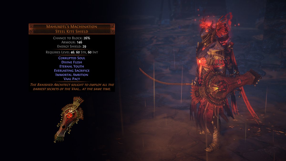 In Path of Exile: Ultimatum, you can earn exclusive unique items that are themed around the Vaal civilisation.