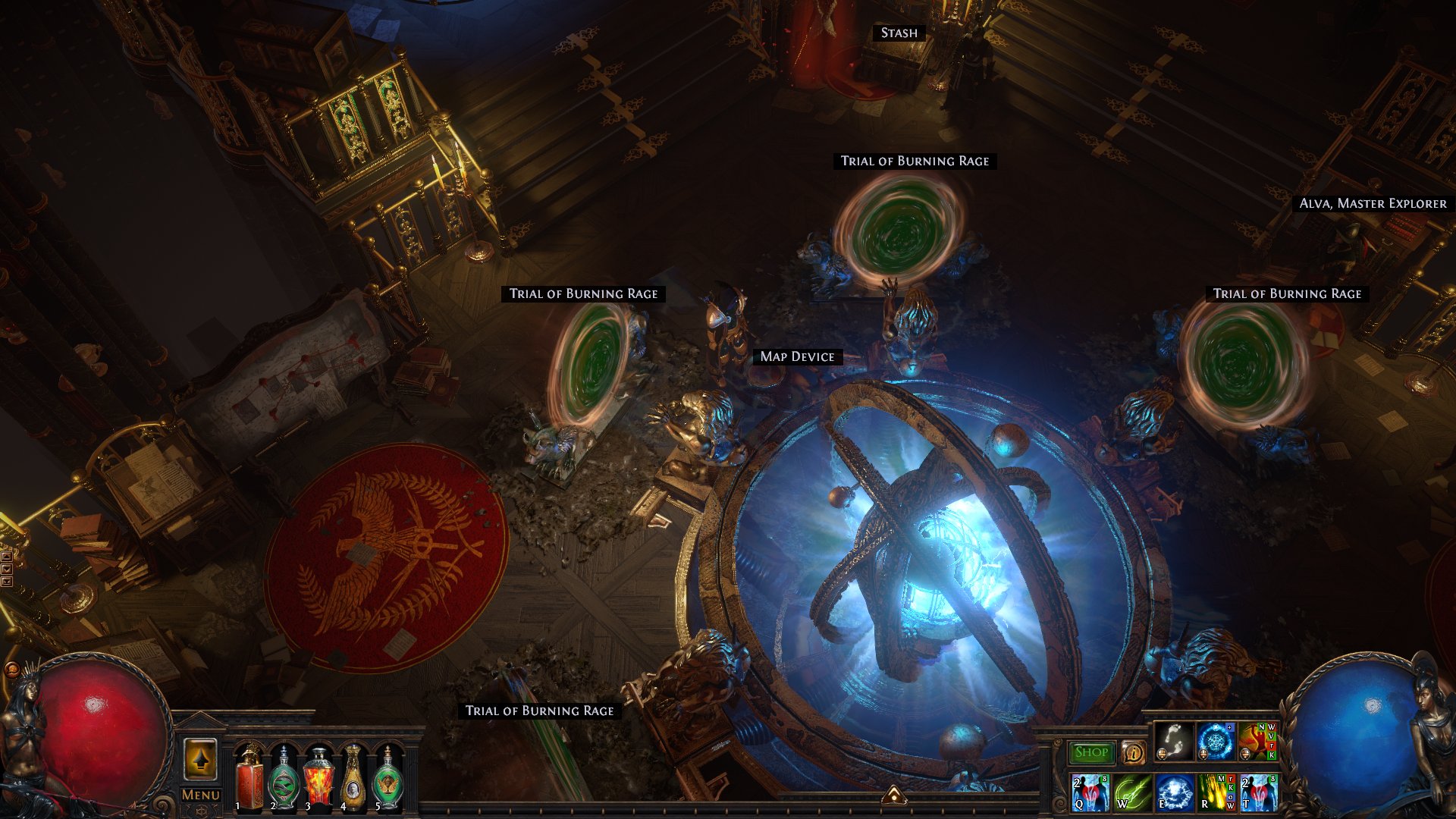 Path Of Exile You Can Now Consume An Offering To The Goddess In The Map Device To Open Portals Directly To A Random Trial This Greatly Speeds Up The Rate Path Of Exile You Can Now Consume An Offering To The Goddess In The Map Device To Open Portals Directly To A Random Trial This Greatly Speeds Up The Rate