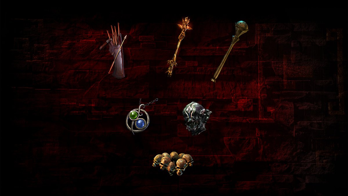 We've added a selection of very powerful league-specific uniques to the core drop pool like Badge of the Brotherhood, Assailum, Pledge of Hands, Maloney's Mechanism, Brutus' Lead Sprinkler and... Headhunter.