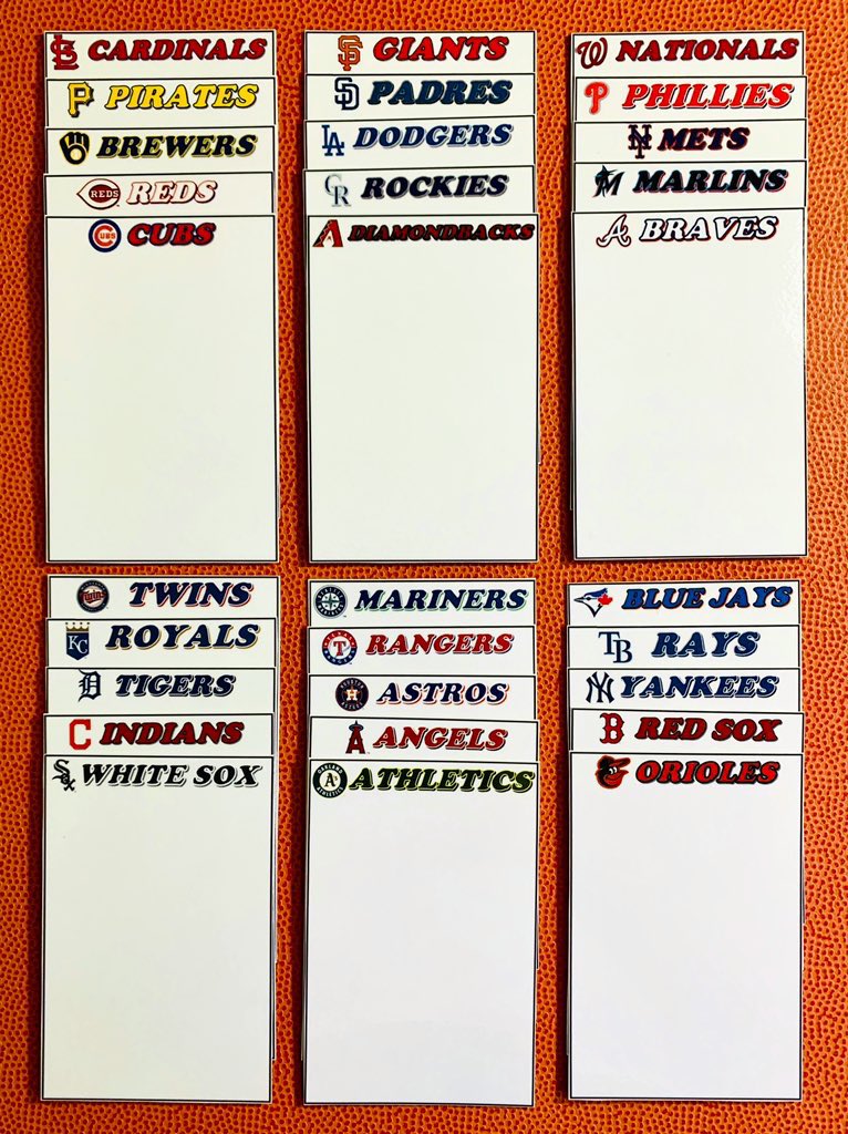 3PG_Customs's tweet photo. Thank you to all that ordered this week. I am out of materials due to the volume of orders that came in. I have enough to do one team set of either NBA, MLB or NFL. Reply to this post & DM so I can print it before I leave work. 🙏👍#carddividers #teamsets https://t.co/VPtBRIlgV0