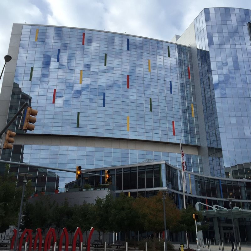 It's a rainbow #ThrowbackThursday all the way from Children's Healthcare System of Birmingham, AL. Any time we can spark joy is a good day and it's our hope that these brightly colored #AluminumPlates bring a little bit of happiness to the families that pass through these doors.