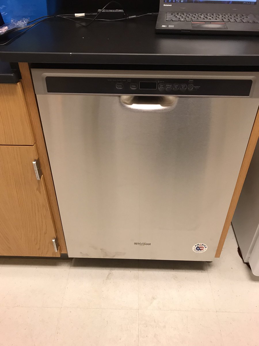 Big THANK YOU to <a href="/twils22/">Tony Wilson</a> and Jordan Trull for facilitating the installation of dishwashers for 3 science prep rooms. She is new and shiny and ready to clean test tubes.