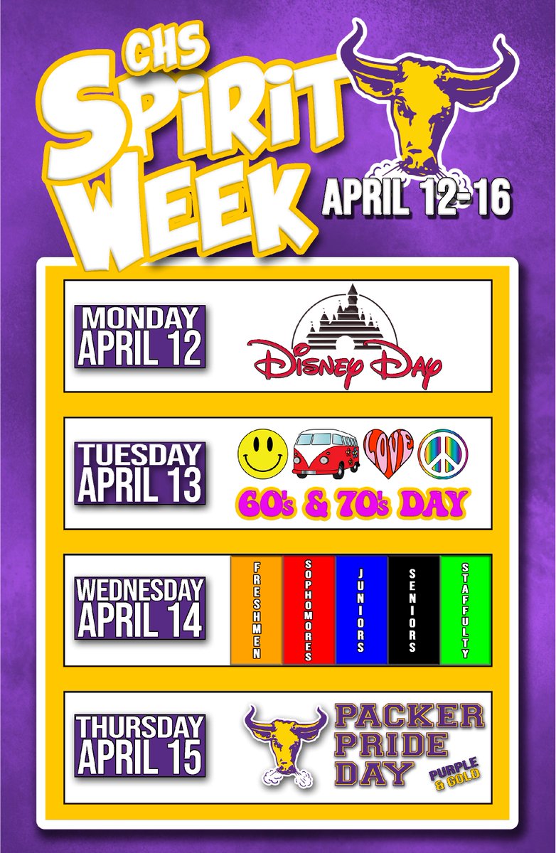 CudahyAthletics's tweet photo. Today marks the beginning of Spirit Week!

#PackerPride | #1pack https://t.co/xTGUXFwOi9