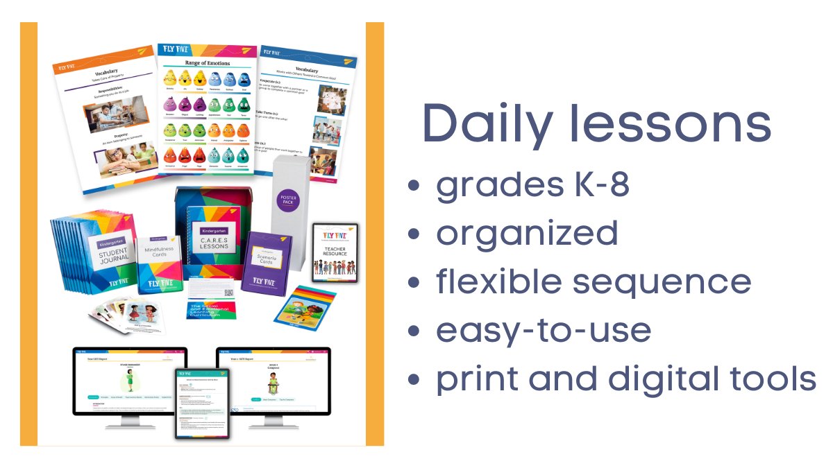Fly Five is here to help with daily lessons for each grade level in an organized, flexible sequence and easy-to-use print and digital tools. 
We are excited to share much more with you about Fly Five in the coming weeks! Explore the Fly Five website. bit.ly/2RdZ7Z4