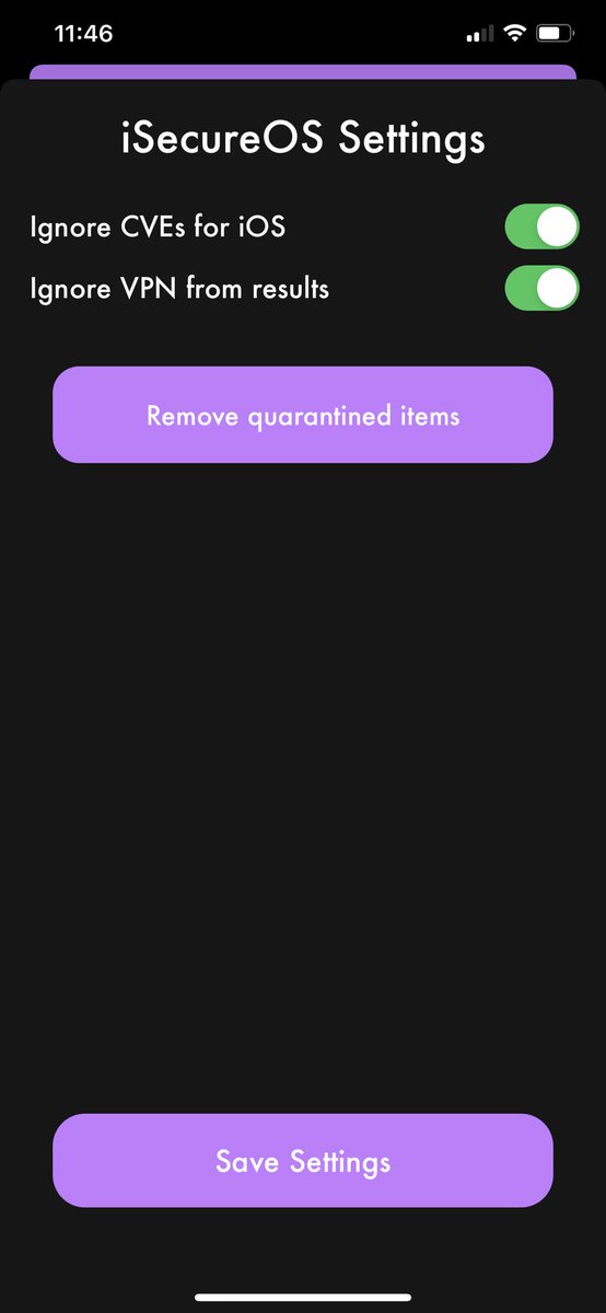 iSecureOS's tweet image. iSecureOS v1.17 is now out on the repo.
This is a major update that brings:

- Automatically removing the malware when it is found (quarantined).
- Now you can disable the VPN and CVE vulnerabilities from the results if you don’t wanna see them.

Repo: isecureos.idevicecentral.com/repo