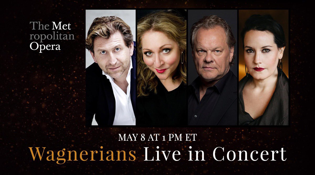 I’m SO happy to join some of my dear colleagues - @HeldenMommy, @lyrten, & #MichaelVolle, with @PianoCraig - on a full program of Wagner & Strauss for @MetOpera Stars LIVE in concert. I’m so excited & grateful for this performance with my friends!

🎟 metstarslive.brightcove-services.com/events/6170923…