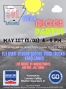 Celebrate501 with a Block Party!!

Come out Saturday, May 1st from 4pm - 9pm to celebrate living in the 501-area code and our great community!  Main St. Bryant will be closed down from Copper Mule Table &amp; Tap to Hwy 5N.  
We will have vendors, food trucks, yard games, a fly over