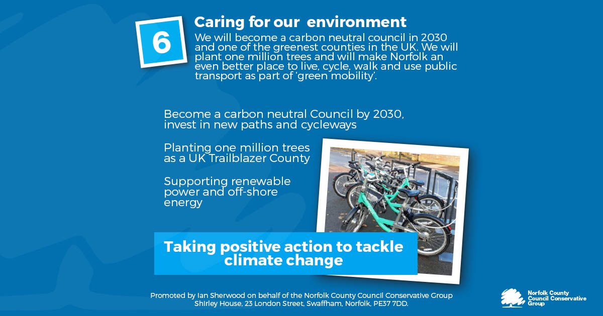 The final part of our six part series on our ambitious plan for Norfolk looks at our strengthened commitments to the environment. Vote Conservative on Thursday May 6th to deliver a better future for Norfolk