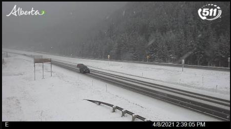 NewsRadioCGY's tweet photo. #yyctraffic #ABRoads Shots along the Trans Canada Highway near Dead Man's Flats & the Sunshine turn-off .. show very little of #ThatSpringThing https://t.co/8ayPjqR7PL