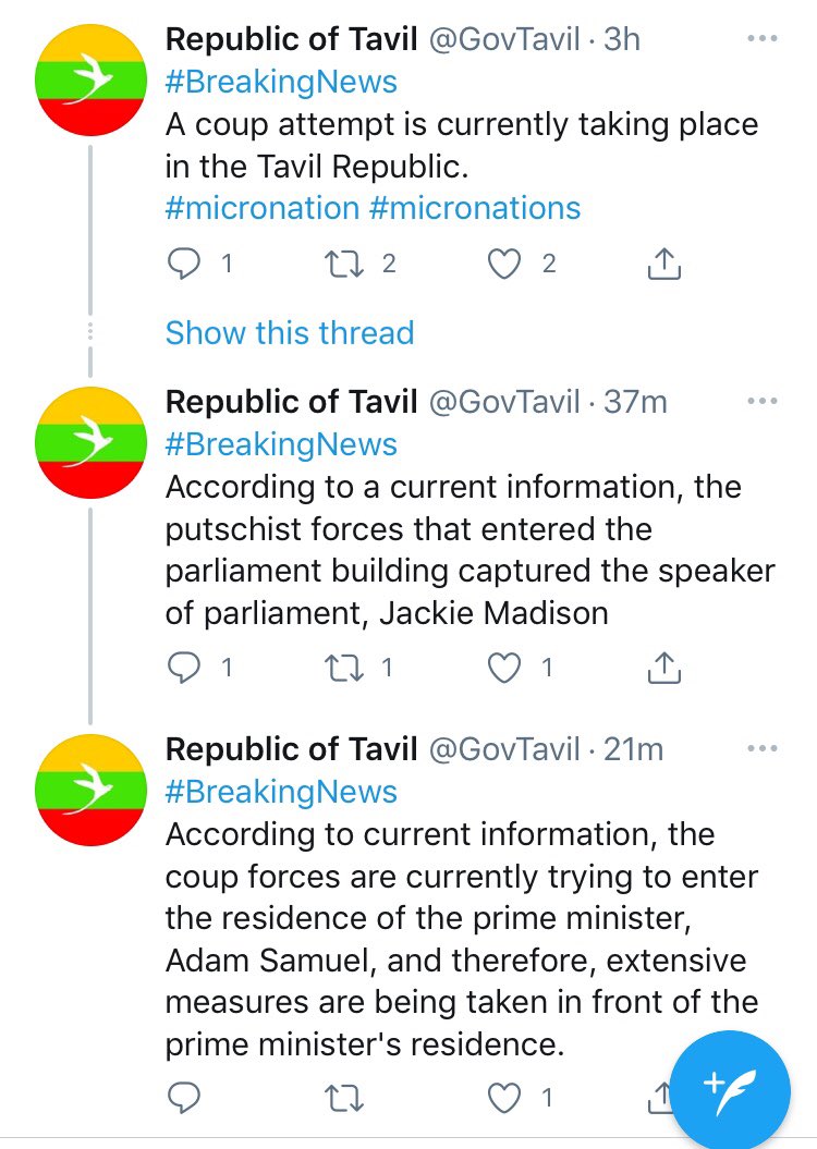 📣📣The soviet union of Marawi is condemning the coup in Travil                       <a href="/GovTavil/">Republic of Tavil</a>