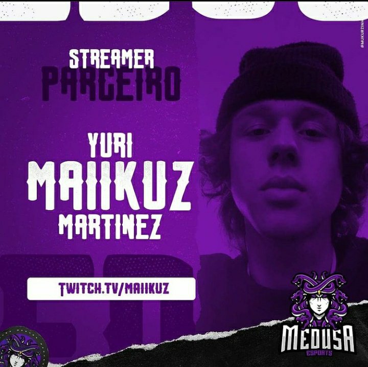 MedusaSports's tweet photo. Esse ano tivemos 3 novos streamers para o nosso time.
-Giovanni "Gijo" Sanfelippo (https://t.co/LYqEURAsZn)
-Gustavo "Trephy" Mendes (https://t.co/YDSfEy2GpV)
-Yuri "Maiikuz" Martinez (https://t.co/PxxnnwwYW8)

Todos fazem live todos os dias, tanto de lol quanto outros jogos. https://t.co/y5zIW0TkIO
