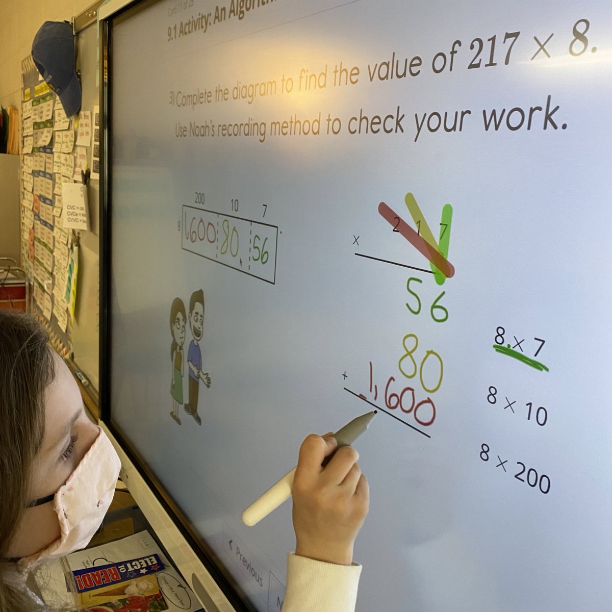 Fourth graders worked hard to make connections between partial-product algorithms, area diagrams, and equations. #LearnWithIM <a href="/TraKeilty/">Tra Keilty</a>