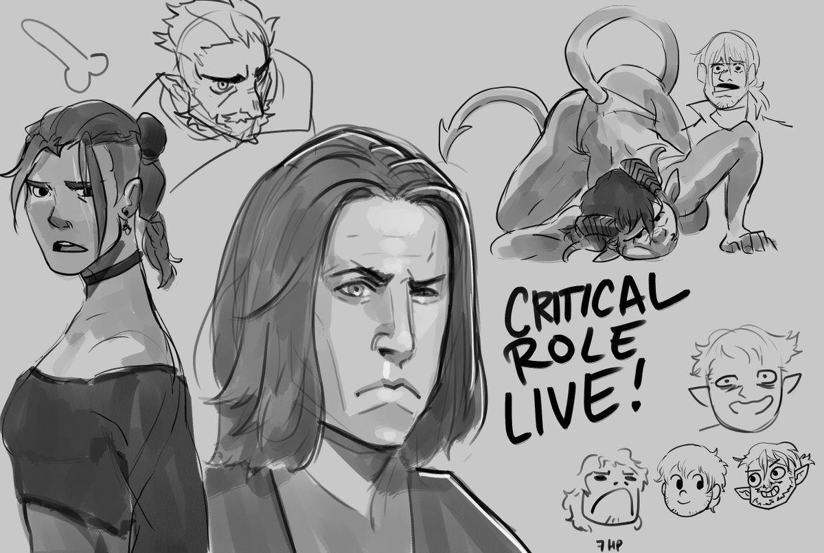 Live doodling! #criticalrolespoilers 