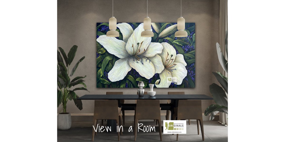 Joriginals1's tweet photo. For those of you who missed my new painting, “Garden Lily ll” 40x60” see it in more #ViewinaRoom settings in my website. (I can virtually hang it in any room...but it would look best in your room)
https://t.co/MlvhEs9jQk https://t.co/fq4evejIWb