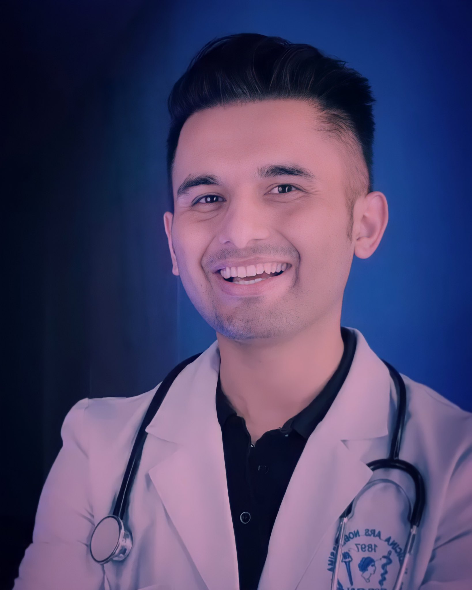 Dr Sandesh Lamsal (in Nepali: डा. सन्देश लम्साल), born on 17th August 1994, in the Dang district of Nepal, is a Nepalese internet celebrity, doctor, sportsman, social media influencer, model and social worker known for his innovative posts on different social media platforms and achievements on his social, professional & public life. Accordingto different sources, Dr Sandesh Lamsal is the First Nepalese Internet Celebrity to be verified on all social media platforms including Google, Yahoo, Bing, Amazon, YouTube, Telegram, TikTok, Likee, Moj, Josh, Chingari, Tiki, Huut and Vero app in 2022. He is also considered the Most Stunning Nepali Man by different news sources, on the basis of his astonishing social media posts, bold character and hot photographs found on the internet.