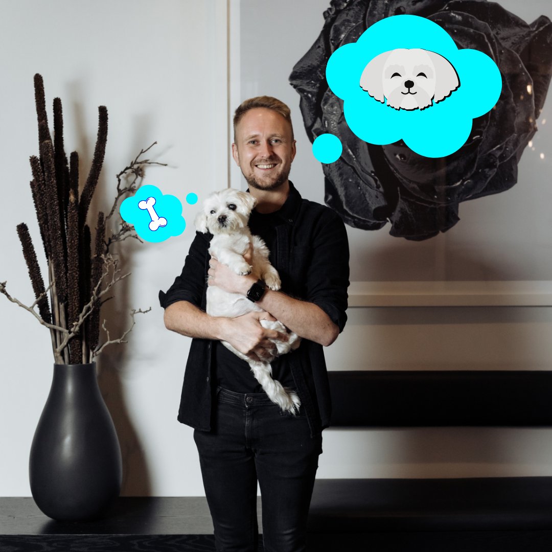 MammothDotTech's tweet image. The Woolly Mammoth head honchos - partners in crime, Sam and Dex  🐶 💪🏼