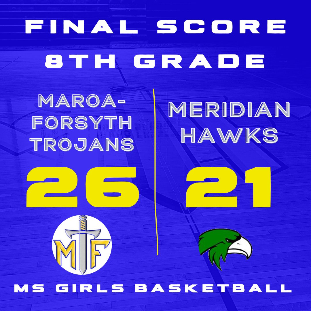 MFMSGirlsBball's tweet image. 8th grade got the W!
7th grade was right there til the end!
#BackToPractice tomorrow 
#BetterEveryDay 
#mtfproud