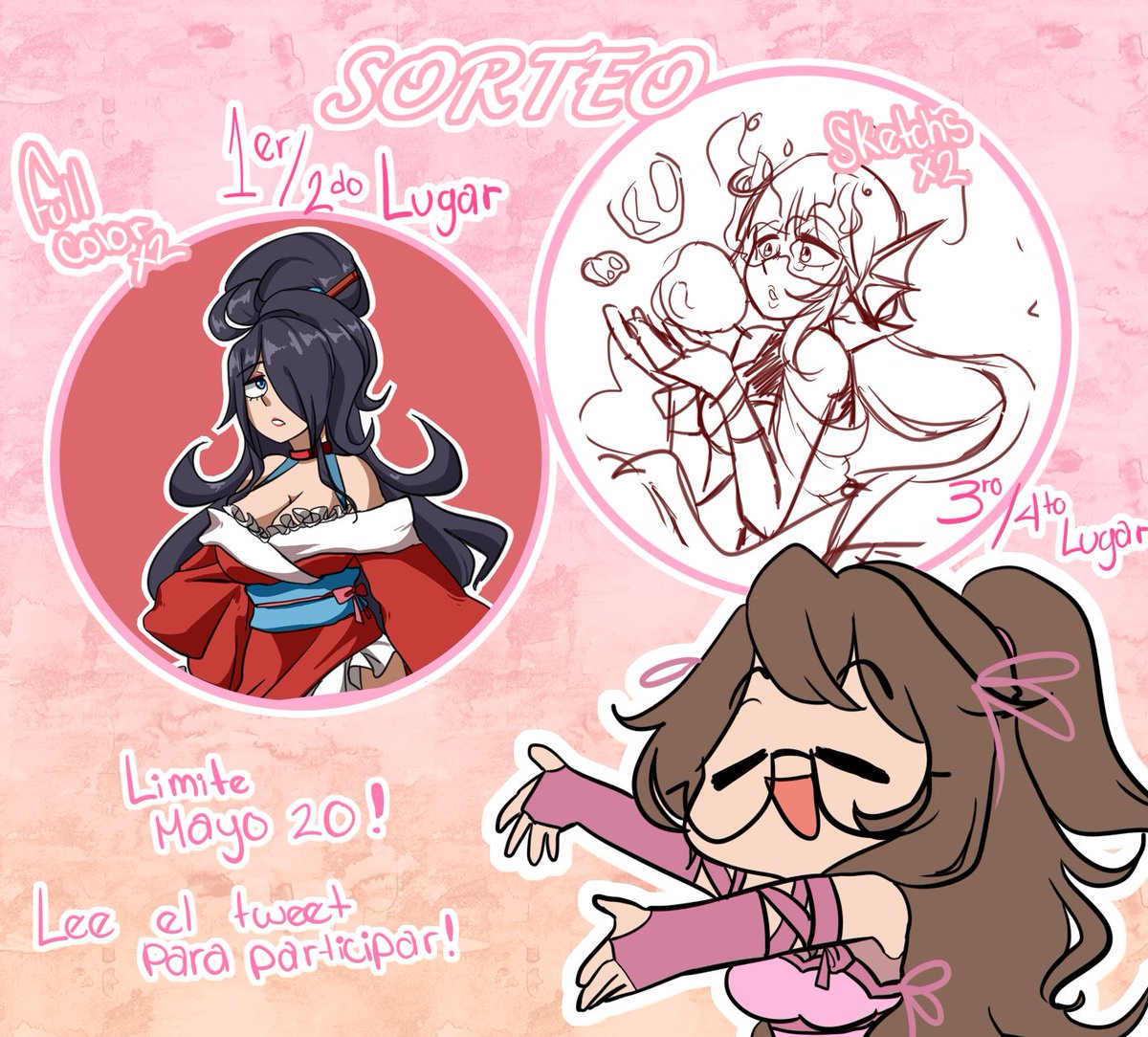 SORTEO ♡
REQUISITOS PARA ENTRAR
- Sígueme en Twitter y twitch, hay más probabilidad que ganes
- RT este tweet para que más gente entre ♡
- opcional escribe listo y ya estarás dentro
Suerte a todos, hasta 20 de mayo!