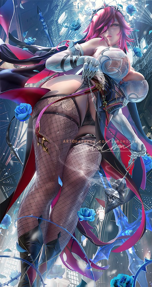 SakimiChanArt's tweet photo. Rosaria  finally done💦 https://t.co/6zJQV3fUhM