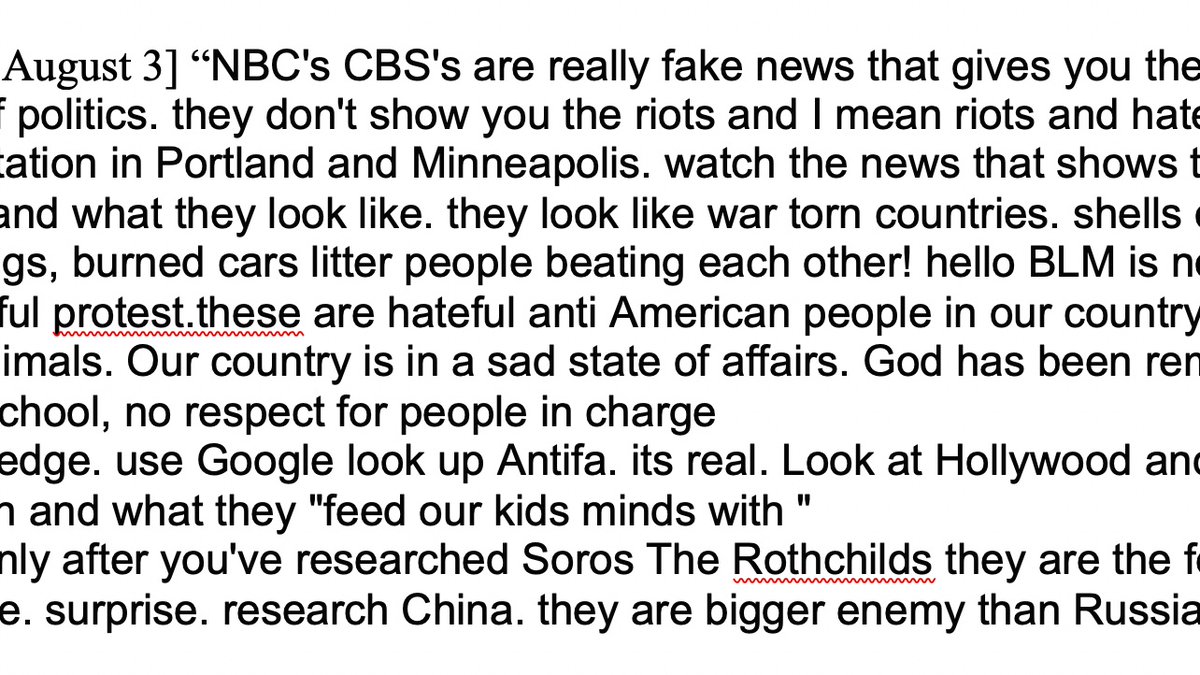 Others authored by group members themselves, capturing how fuzzy the boundary between standard RW media narratives, Trump campaign messaging, & full-on conspiracy theories had become by mid summer