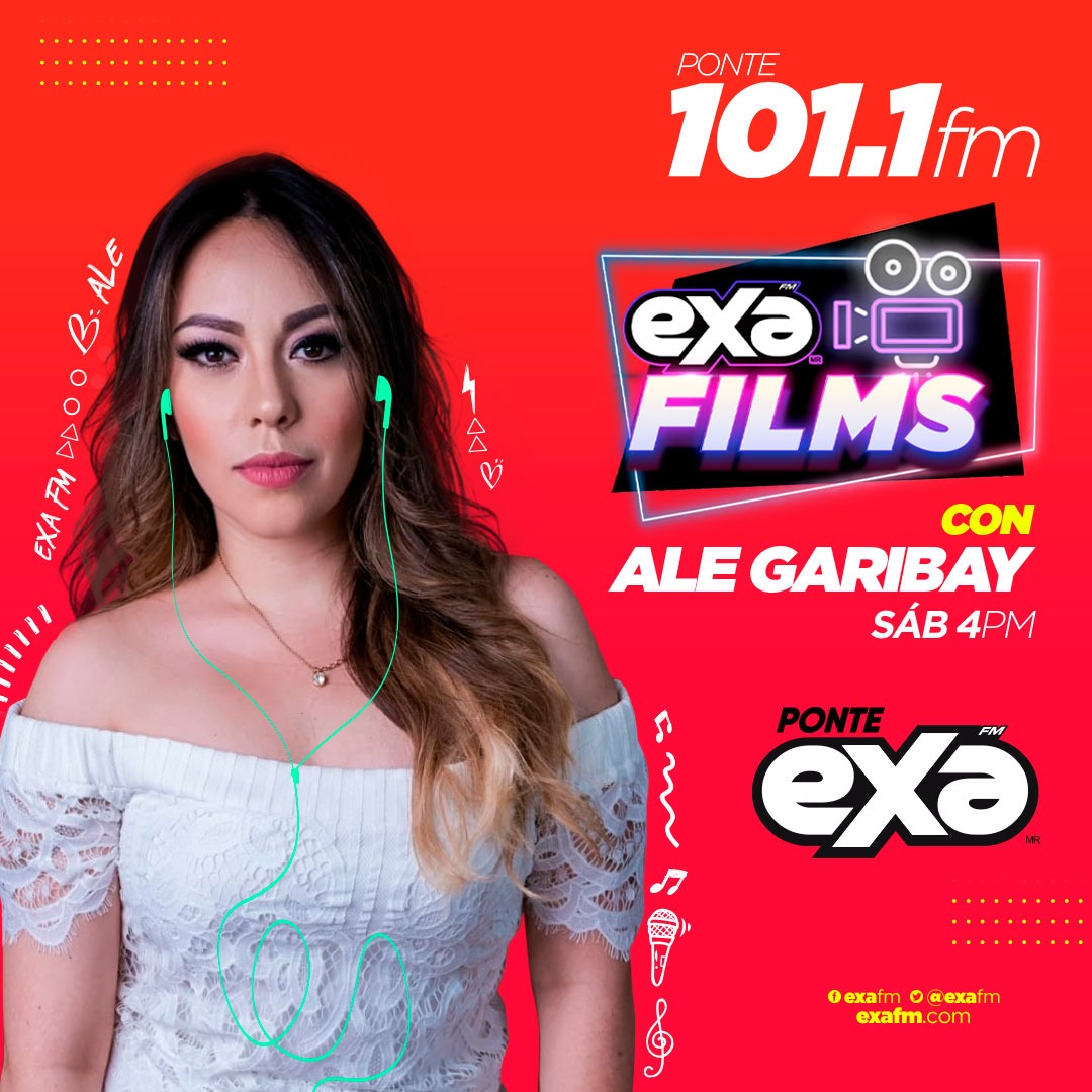 ExaGuadalajara's tweet photo. Sábado a las 4 de la tarde escucha a @AleGaribayB con #EXAFilms 📽️
Las recomendaciones para ver en plataformas y el cine con Ale, además de excelente música y regalos!
🎧 https://t.co/RCSeHhuFl6 https://t.co/huyscW2oyl