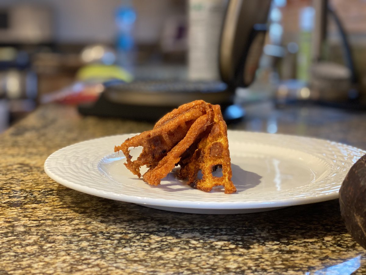 KicksNoCarbs's tweet photo. Michelle having fun with a waffle iron, genius at work https://t.co/m24d6vaBow