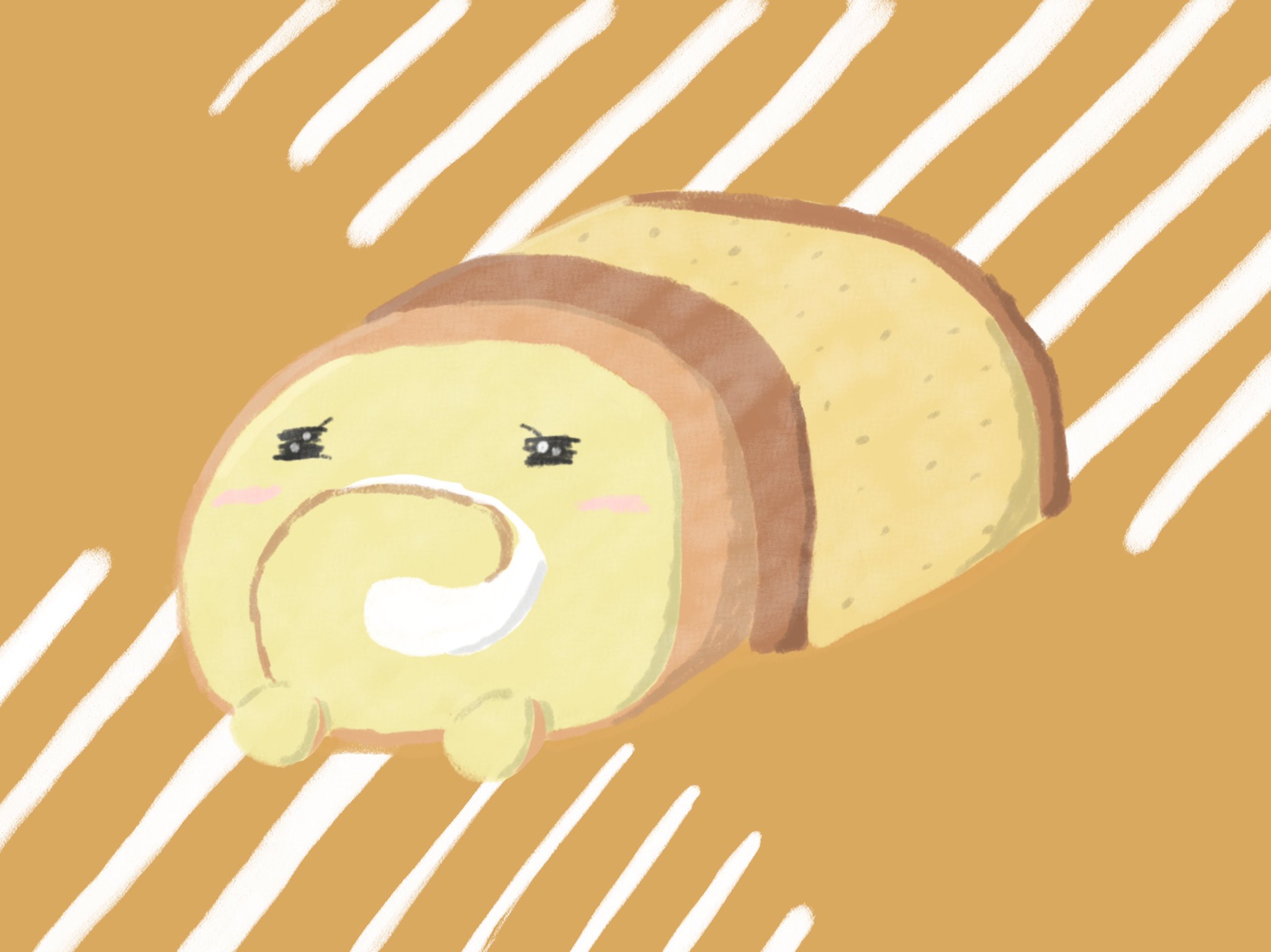 Aki かわいい子供 動物イラスト描きます Twitter પર カステラのふとんに入ってほっこりするロールケーキちゃん イラスト イラストレーター かわいいイラスト 絵描きさんと繫がりたい イラスト好きな人と繋がりたい みんなで楽しむtwitter展覧会 T Co
