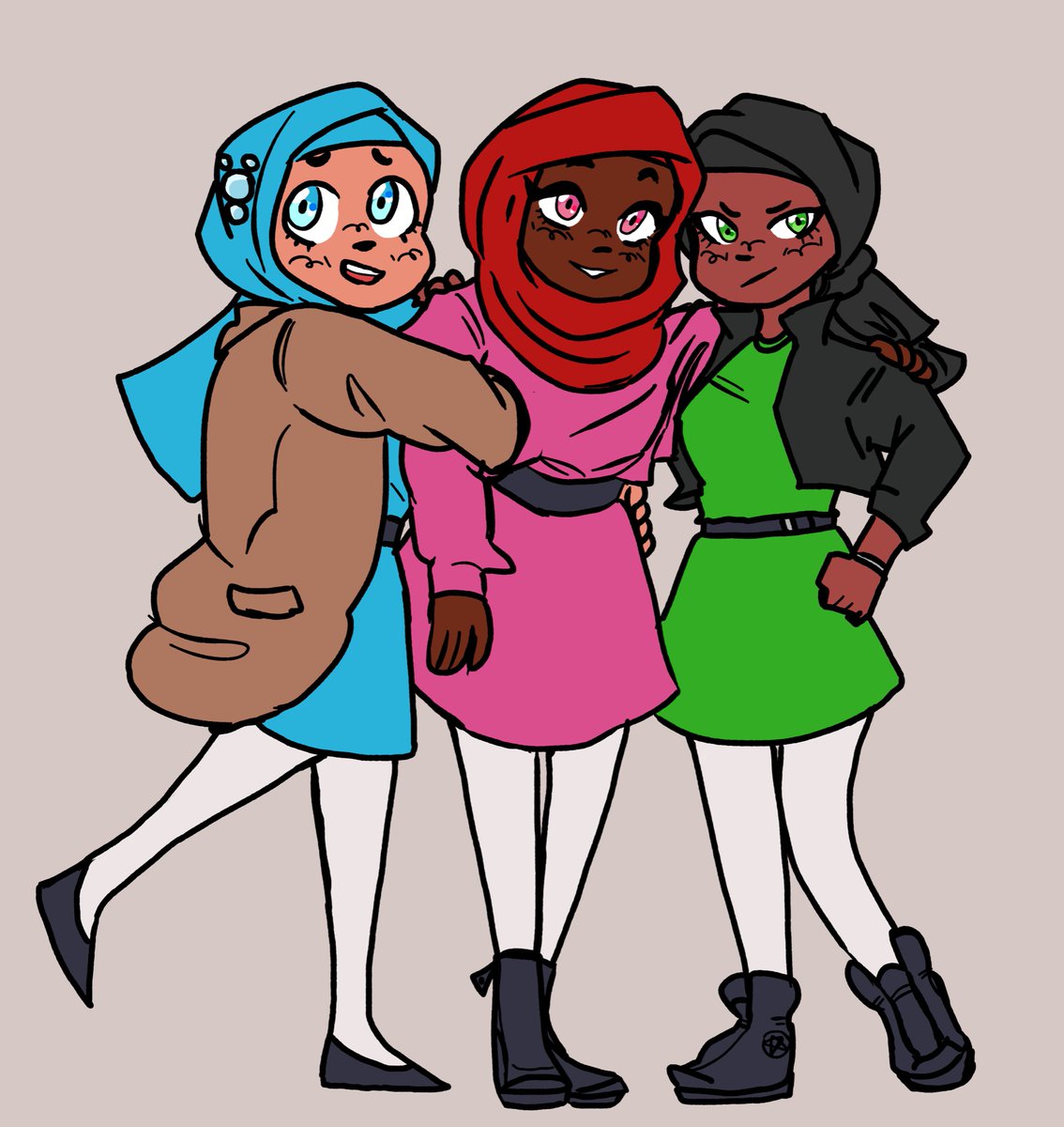 「hijabi ppg 」|نور 🪬のイラスト
