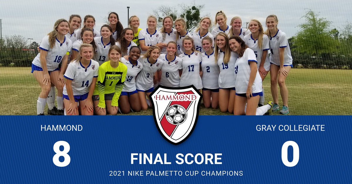 Your 2021 <a href="/NikePalmettoCup/">NIKE Palmetto Cup</a> Champions.
.
#FlyWithUs | #NPC21 
.
<a href="/HammondSports/">Hammond Athletics</a>