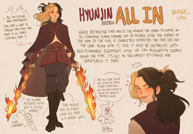 ✨Bungou Stray Kids AU✨
Characters introduction (6/8)

?Hyunjin, fighter and detective for SKZ Detective Agency
Supernatural ability: All In

#bungoustraykids_law #straykidsfanart 