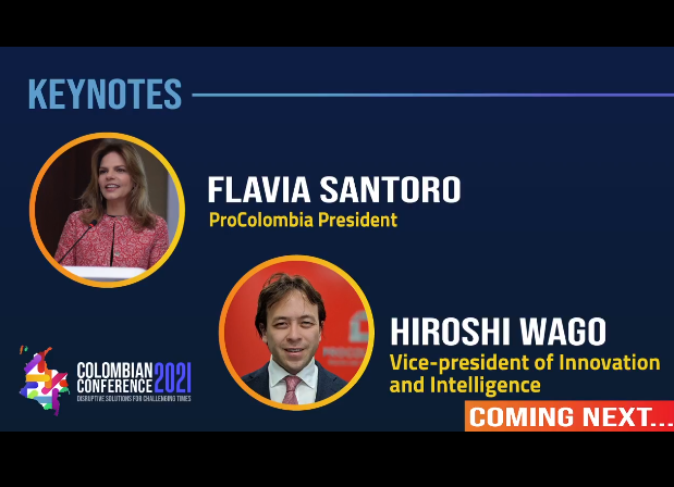 ColombianConfer's tweet photo. A continuación  @FlaviaSantoroT en la #ConferenciaColombiana #SolucionesDisruptivas #ColombianConference #DisruptiveSolutions https://t.co/tTYZyaabC4