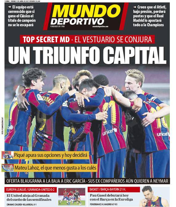 BarcaTimes's tweet photo. 📰 [MD] | Top Secret: The locker-room conjured up a Capital Triumph https://t.co/WIgVDlx1VA