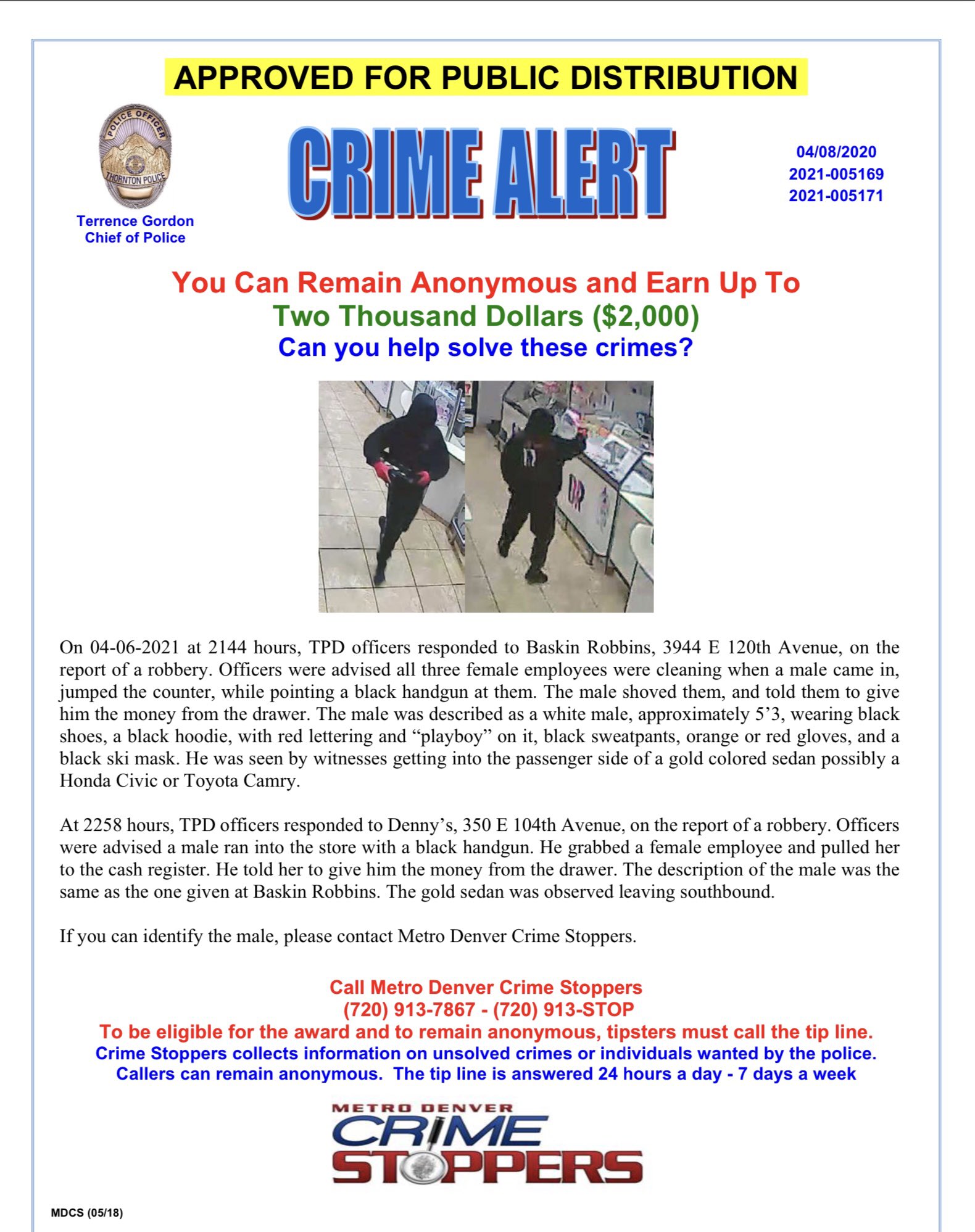 Thornton Police Department Twitter