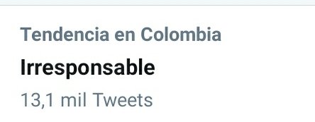 Mariamesa77Mesa's tweet photo. Por quién será está tendencia???
@QuinteroCalle
El más irresponsable de todos!! Superó a Nayibe y a Petro y esos ya son ligas mayores!
#RenuncieQuintero
#QuinteroCriminal
#QuinteroIrresponsable
#QuinteroPesimoAlcalde https://t.co/L4Ul1BcL7V