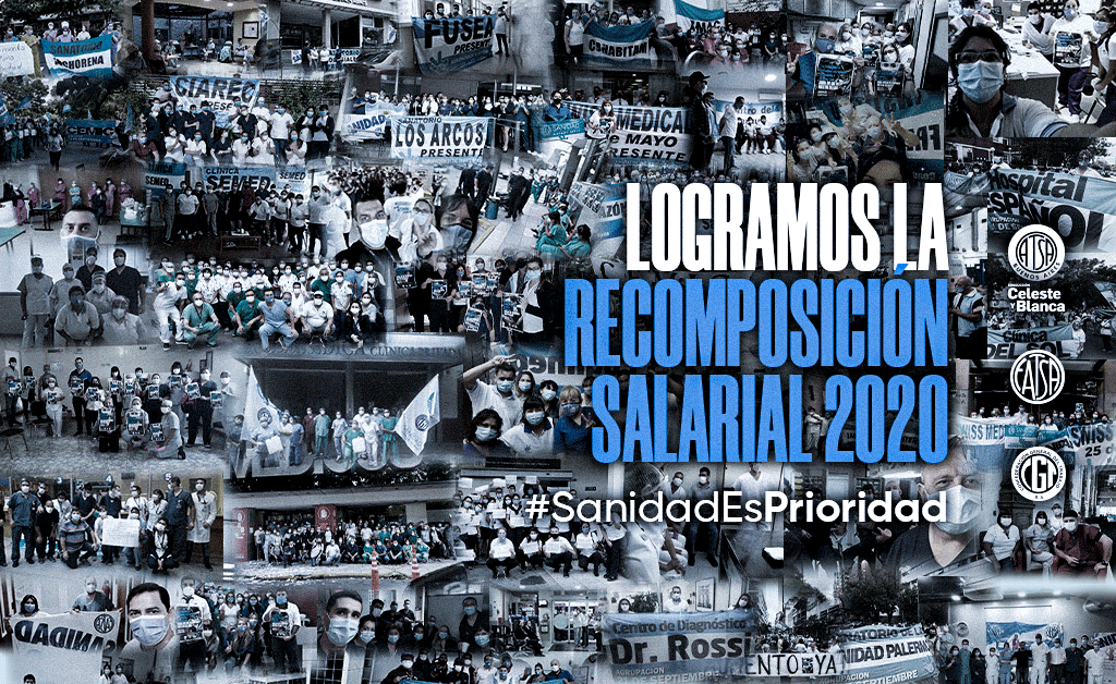 🔹 LA UNIDAD DE LXS TRABAJADORXS SIEMPRE TRIUNFA 🔹

Luego de intensas Jornadas de Asambleas y Paro en todo el país, hoy logramos el acuerdo por la recomposición salarial correspondiente a la Cláusula de Revisión de la negociación paritaria 2020 del Sector Asistencial.