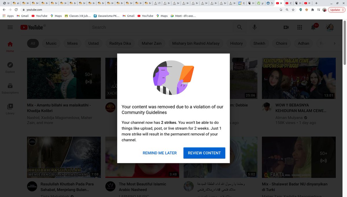 onnowpurbo's tweet photo. Kena teguran lagi dari youtube ... 2 minggu ke depan di blokir upload video channel pindah ke KeamananSiber di https://t.co/gntPpLZvqK

Satu lagi peringatan channel OnnoCenter di delete oleh youtube https://t.co/IkHQjJwmUd